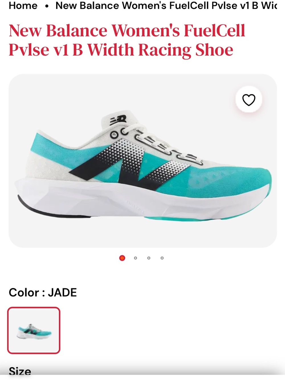 New Balance Pvlse V1 Racing Shoes